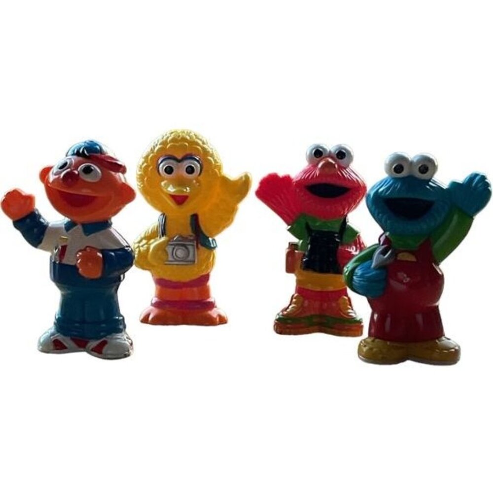 Elmos Radio Control Roadway Action Figure Toys Cake Toppers 2.5”
